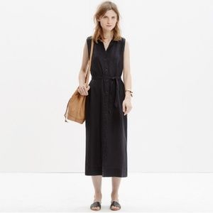 Madewell Linen Maxi Shirtdress